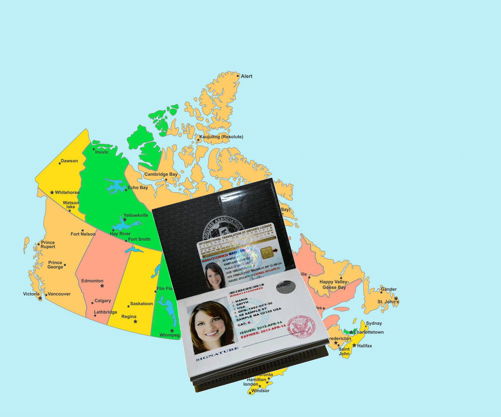 Conduire le Canada avec un permis de conduire internationale