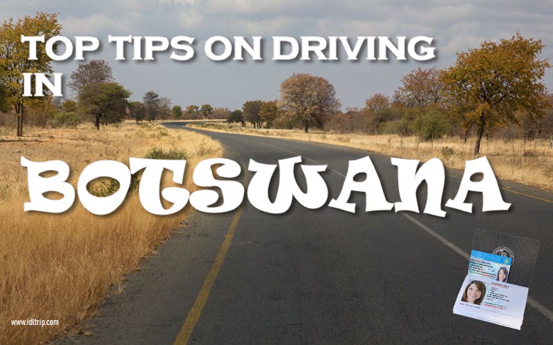 Conduire à travers le Botswana