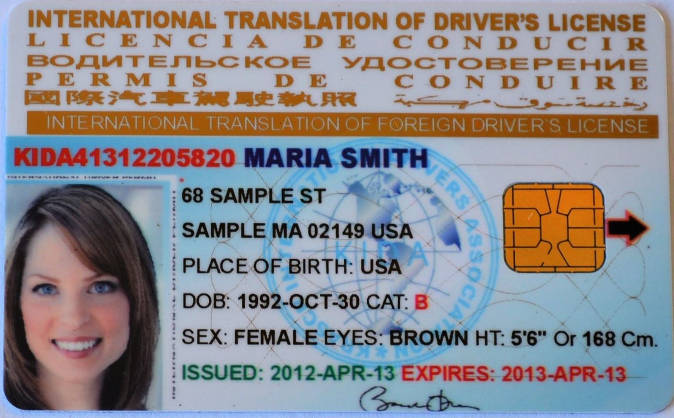 International Translation Of Driver S License Kida